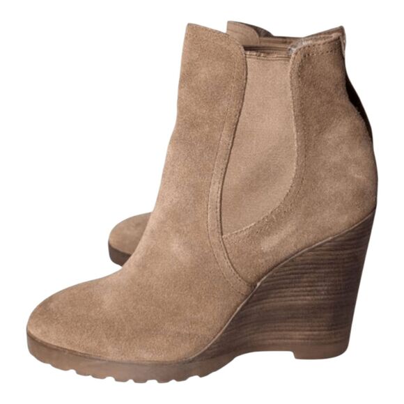 MICHAEL KORS Thea Suede Wedge Booties Size 9M - Picture 3 of 10
